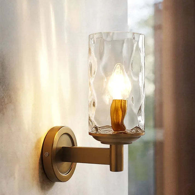 Luxury Copper Wall Lamp – Modern Minimalist LED Light | Ikeame