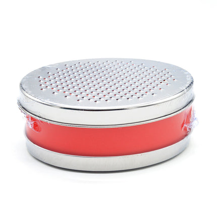 Double-Sided Grater Box 🧀 – Red or Black, Stainless Steel