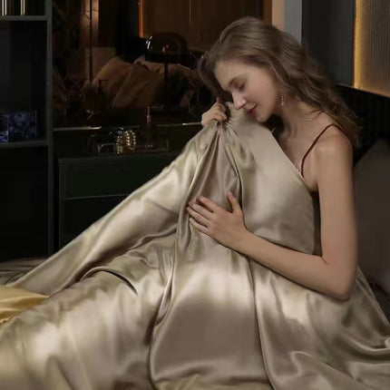Silk Bedding Set | Luxury Duvet Cover 4 Piece