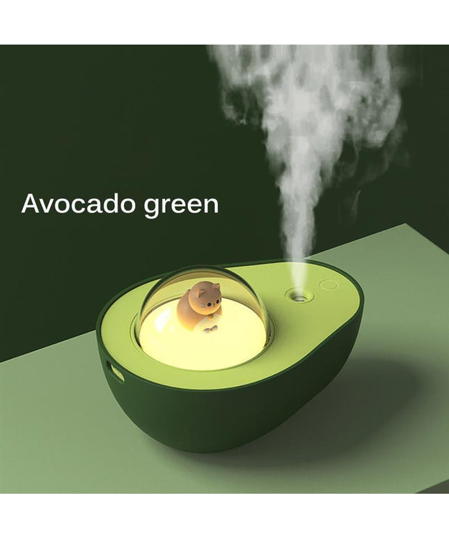 Avocado Mini Humidifier – USB Rechargeable Night Light Mist Sprayer | Ikeame