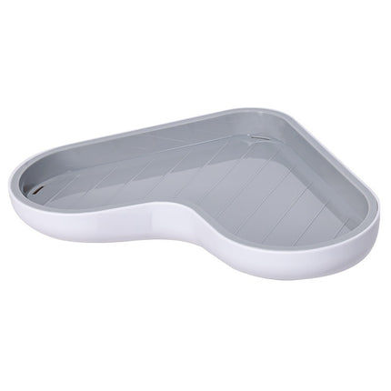 Wall-mounted Non-perforated Triangle Shelf In The Bathroom
