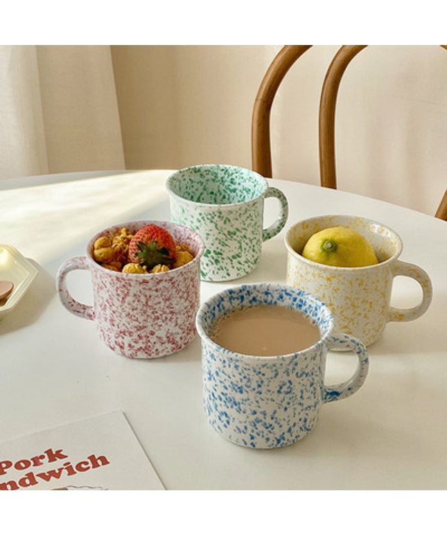 Ink Splash Ceramic Mug | Colourful Japanese Style Coffee Cup