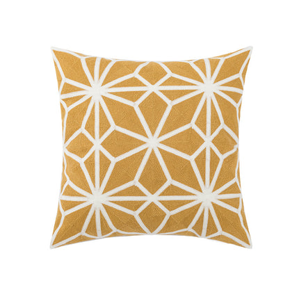 Nordic Embroidered Cushion Cover | Cotton Canvas Decorative Pillow