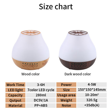 Ultrasonic Aromatherapy Diffuser with Colourful LEDs 🌿💡