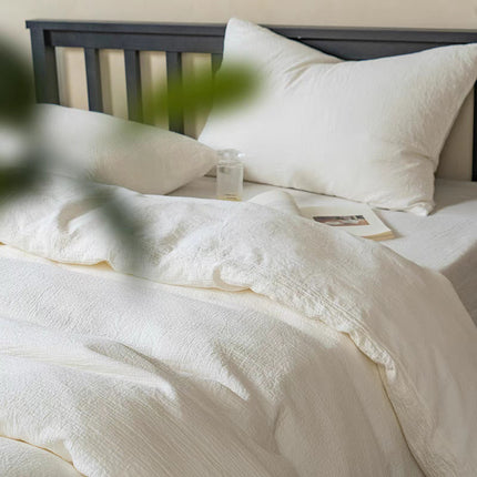 Cotton Bedding Set | Double Layer Soft Minimalist Duvet Cover