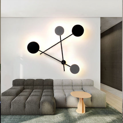 Creative Wall Lamp – Interlocking Disc Modern LED Design | Ikeame