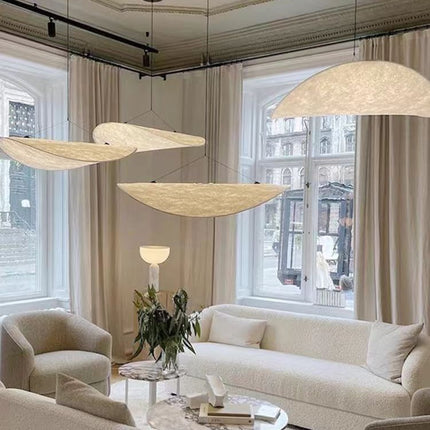 Japanese Style Silk Ceiling Light Shade – Cloud Sail Pendant (4 Sizes)