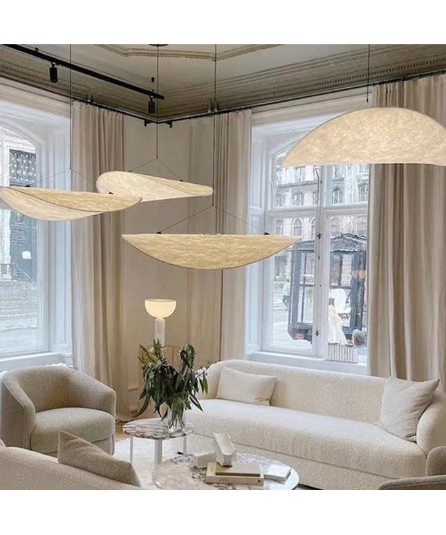 Japanese Style Silk Ceiling Light Shade – Cloud Sail Pendant (4 Sizes)