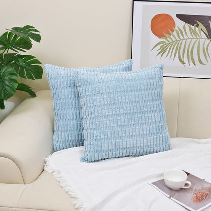 Corduroy decorative throw pillow covers soft boho striped pillow covers modern farmhouse christmas home decor for sofa living room couch bed – Trendy & Practical for Daily Living