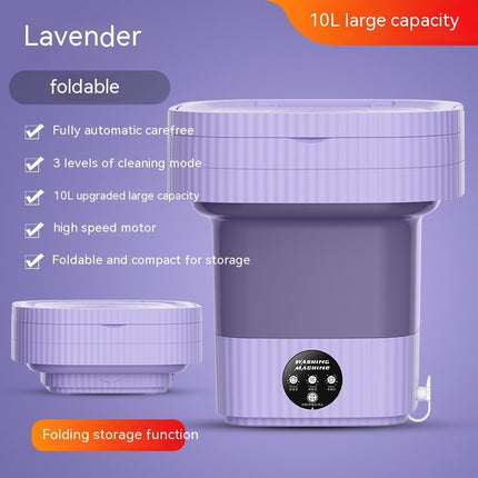 Plastic folding washing machine automatic washing underwear panty socks baby pet clothes dormitory washing integrated – Trendy & Practical for Daily Living