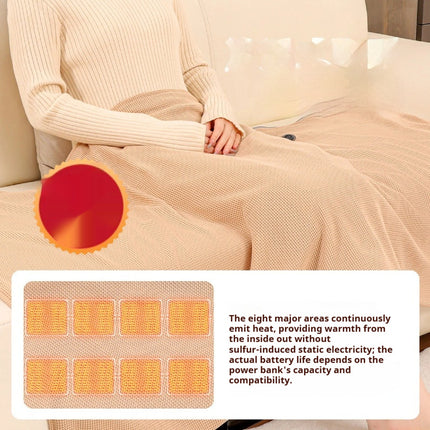 Heated Blanket Wrap | USB Graphene Electric Shawl