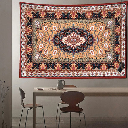 Boho Tapestry Wall Hanging | Retro Illustration Decor