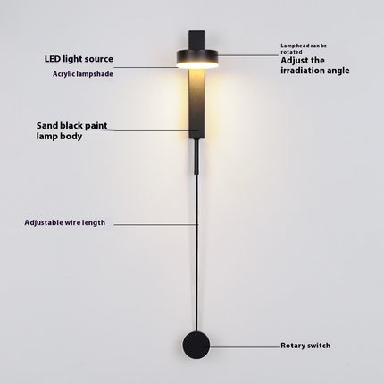 Bedroom Bedside Lamp Living Room Wall Light Bulb Aisle Corridor Wall Lamp