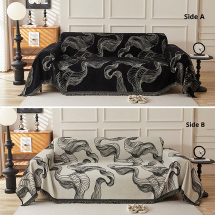 Chenille Sofa Cover | Patterned Couch Throw Protector