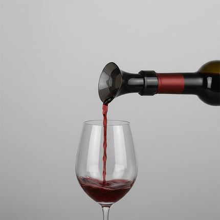 Black Petal 2-in-1 Wine Stopper 🍷 – Vacuum Seal & Pourer