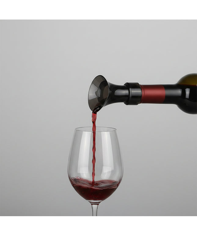 Black Petal 2-in-1 Wine Stopper 🍷 – Vacuum Seal & Pourer