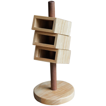 ✨ Solid Wood Inclined Pen Holder – Crafted Simplicity, Elevated Design