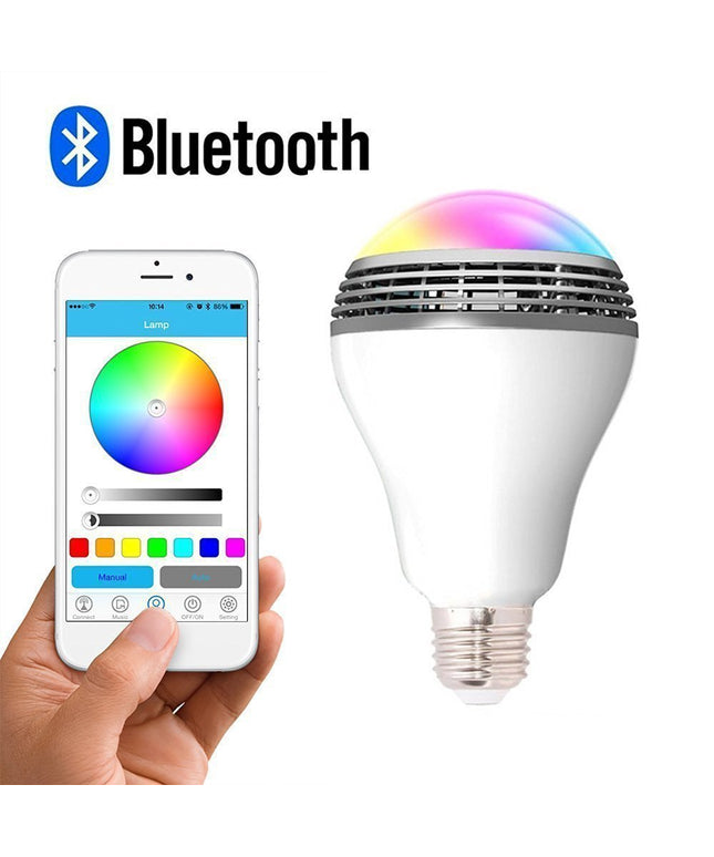 Creative Bluetooth Speaker Bulb – Smart RGB E27 LED Light | Ikeame