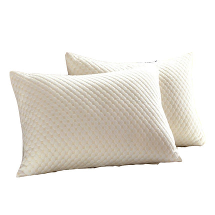 Honeycomb Knitted Pillow Core – Feather Silk Cotton 48×74cm | Ikeame