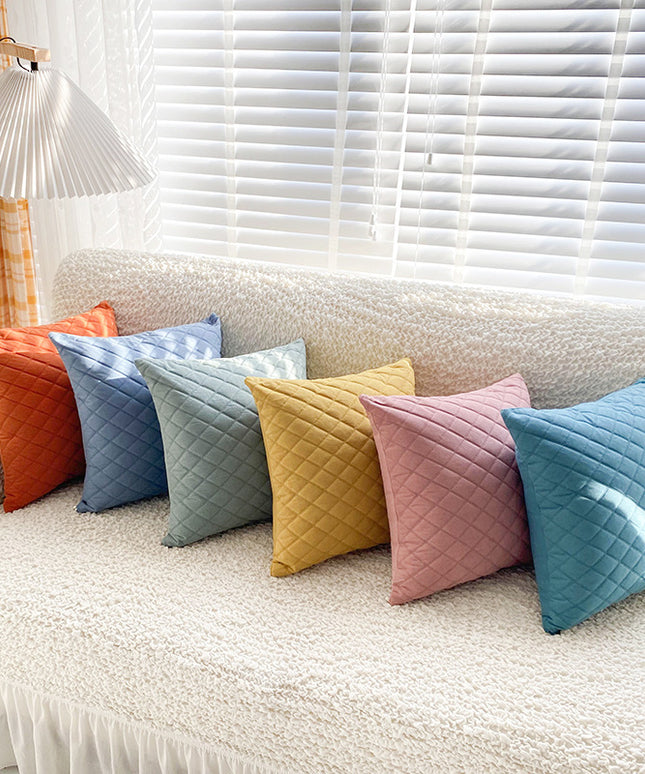 Modern Minimalist Velvet Cushion Covers – Pink, Blue, Gold, Orange, Green, or Sky Blue ✨
