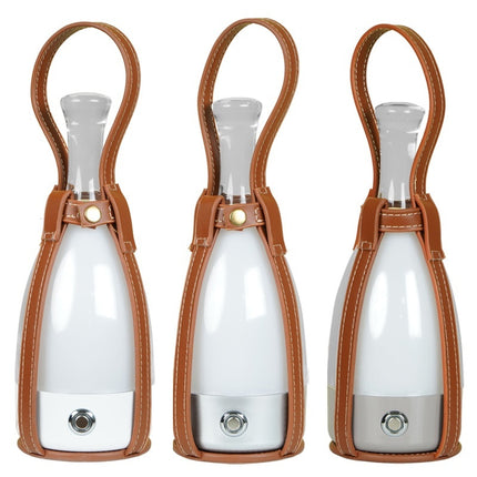 Portable Wine Decanter Lamp – LED Touch Dimming Light with Optional Leather Strap (8 Base Colours)