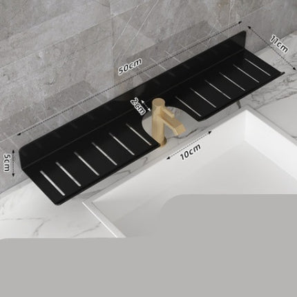U Shaped Hole Free Bathroom Faucet Rack