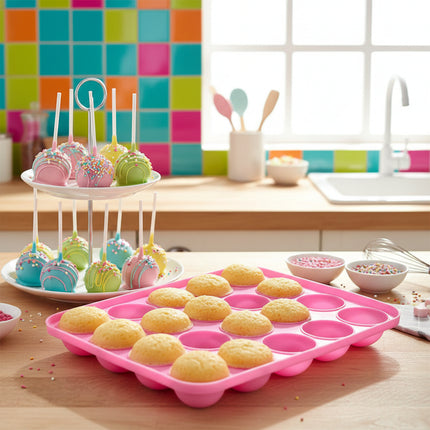 Silicone Cake Pop Mould 🍭 – 20 Cavities