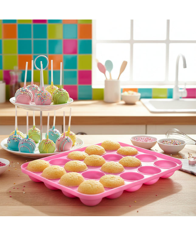 Silicone Cake Pop Mould 🍭 – 20 Cavities