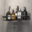 1 - Wall shelf single layer - black