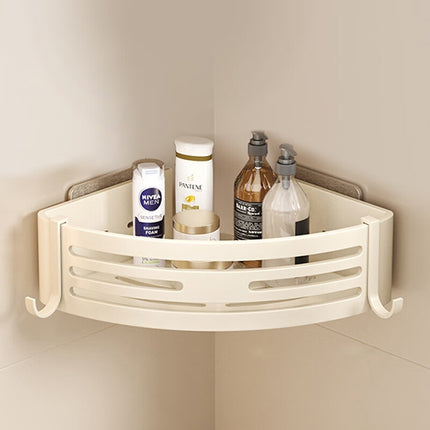 Portable Bathroom Corner Shelf – Raised Aluminium Storage | Ikeame