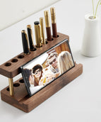 Walnut pen holder