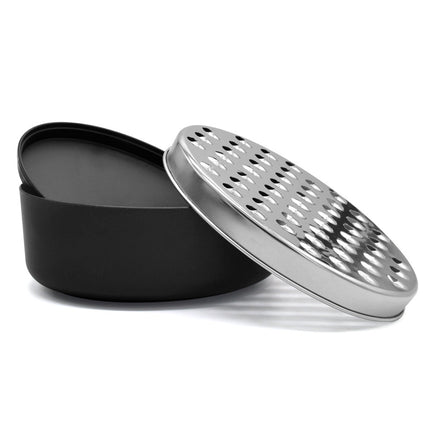Double-Sided Grater Box 🧀 – Red or Black, Stainless Steel