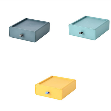 Stackable Storage Drawer Boxes Desk Makeup Organiser Set