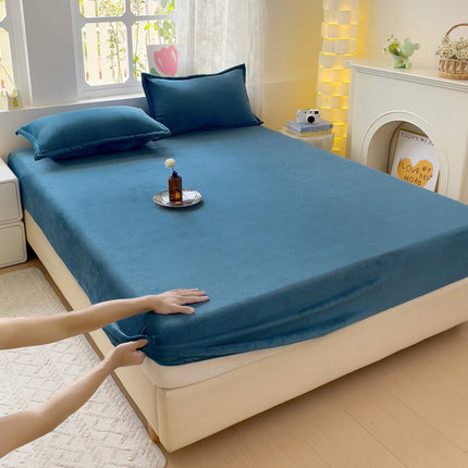 Milk Fibre Fitted Sheet | Soft Cooling Bed Sheet