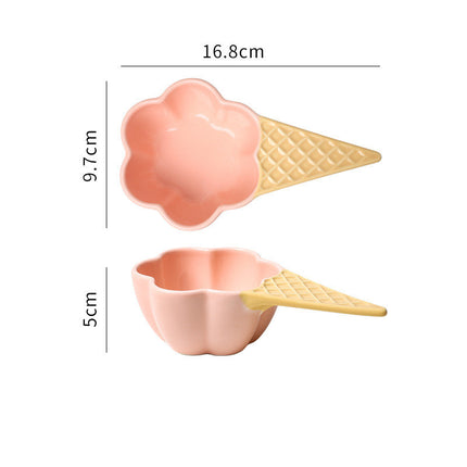 Ice Cream Cone Porcelain Dish 🍦 – 4 Colours