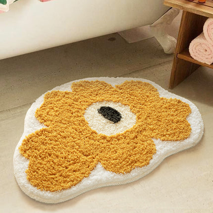 Cute Cartoon Flower Absorbent Bathroom Floor Mat