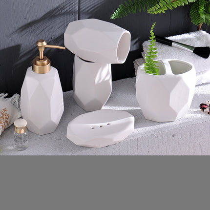 Bathroom Toiletries Set — Matte White or Matte Black