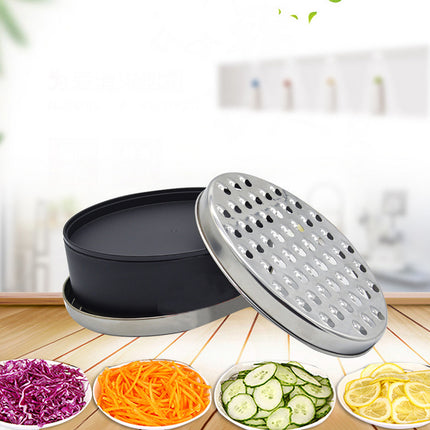 Double-Sided Grater Box 🧀 – Red or Black, Stainless Steel