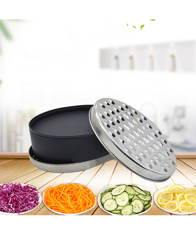 Double-Sided Grater Box 🧀 – Red or Black, Stainless Steel