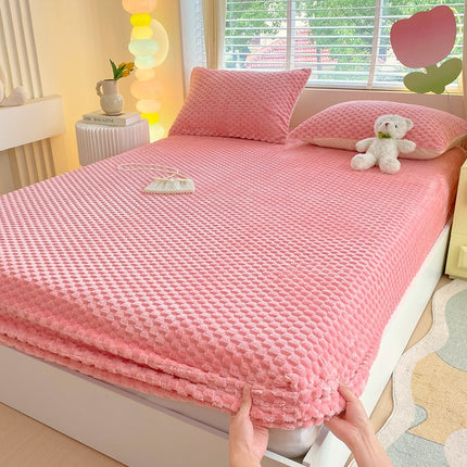 Velvet Fitted Sheet | Soft Milk Fibre Mattress Cover