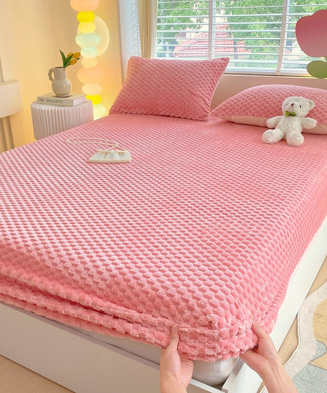 Velvet Fitted Sheet | Soft Milk Fibre Mattress Cover