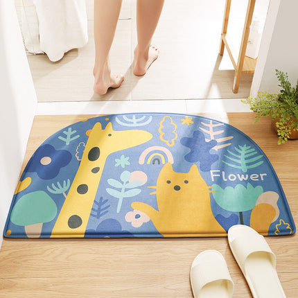 Cartoon Absorbent Non-Slip Bathroom Floor Mat 🐱✨