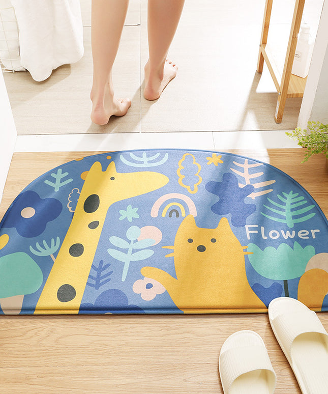 Cartoon Absorbent Non-Slip Bathroom Floor Mat 🐱✨