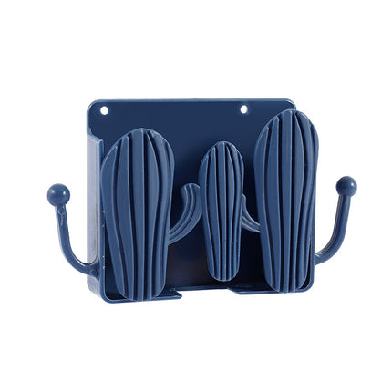 Cactus Wall Hook Shelf | Punch-Free Bathroom Storage Hook