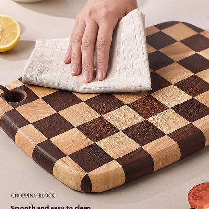 Acacia Chessboard Cutting Board ♟️ – Solid Wood, Large or Small