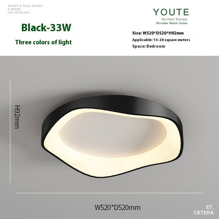 Macaron Ceiling LED Light – Modern Round Wave Design (42cm / 52cm, 3 Colours)