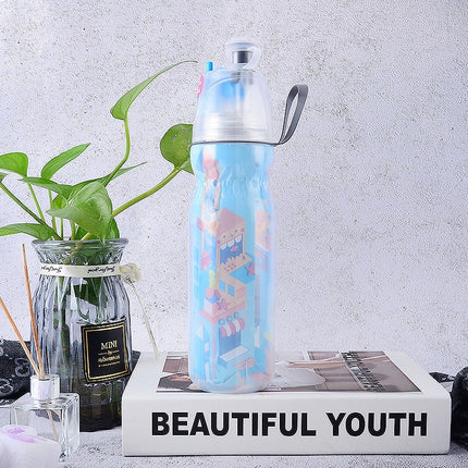 Cooling Spray Water Bottle | 590ml Misting Sports Bottle