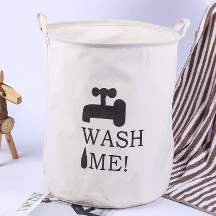 Drum Dirty Clothes Basket Cartoon Toilet Bathroom