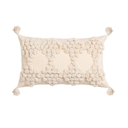 New simple lines nordic style pillow cover colorful rhombus pattern tufted cushion cover tatami sample room lumbar support pillow – Trendy & Practical for Daily Living