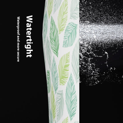 PEVA Banana Leaves Waterproof Shower Curtain — Modern Tropical